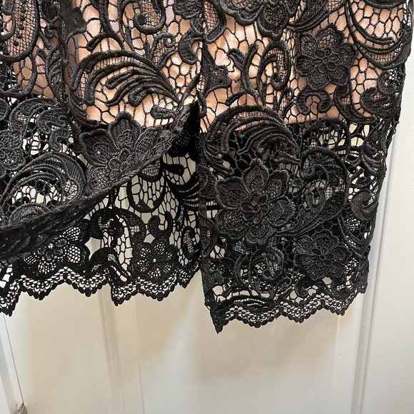 Dress the Population Cardea Lace Overlay Dress - Black - Size M - Wedding Guest - Picture 6 of 9